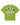 Sp5der SP5 5Luminum Tee light green, boxy tee with black REUNION and white 555 graphic, front view