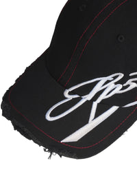 Sp5der SP5 Cursive Hat Black