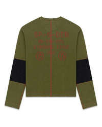 Sp5der Service L/S Tee Chive Green