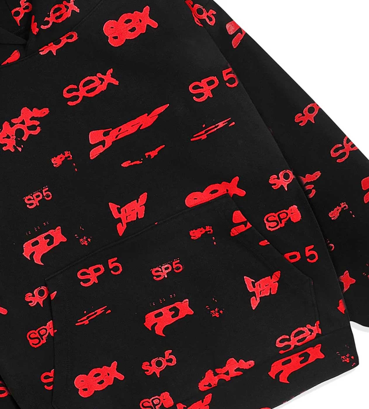 Sp5der Sex AOP Hoodie Black