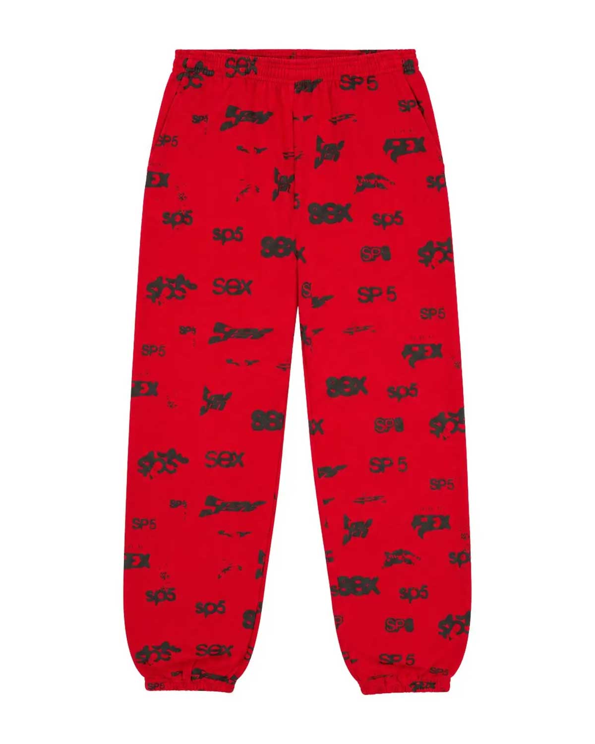Sp5der Sex AOP Sweatpants Red