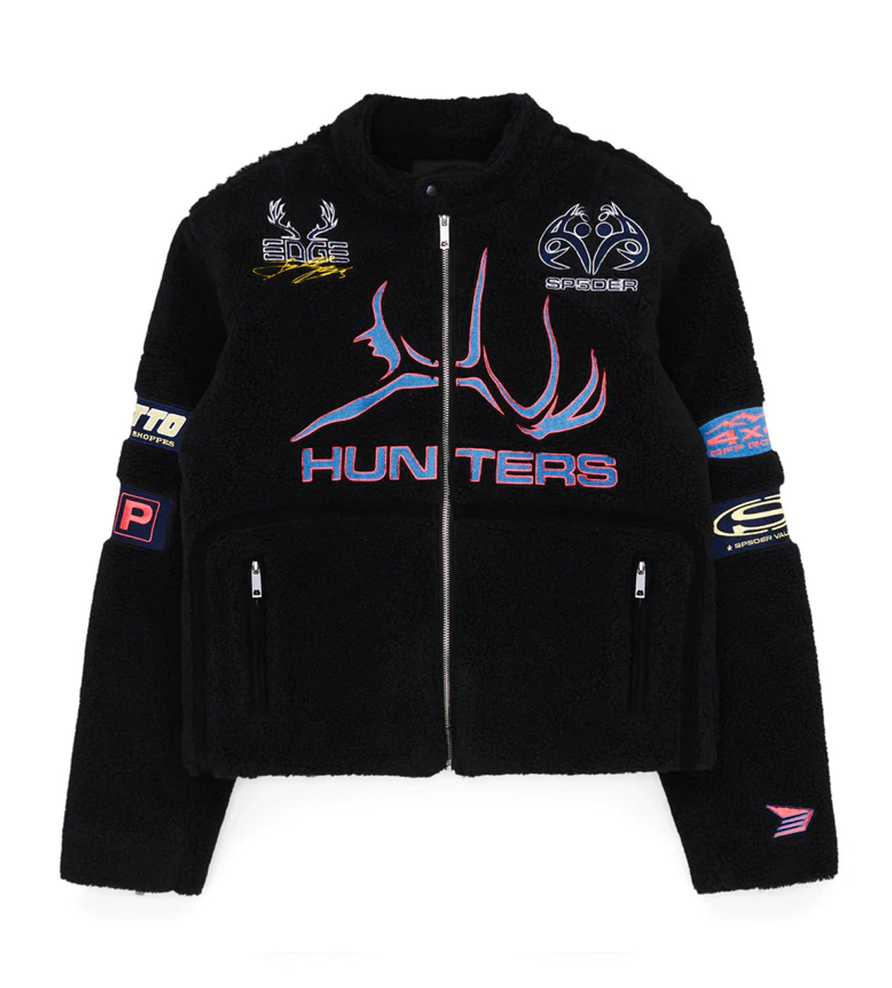 Sp5der Sherpa Hunter Moto Jacket Black – Restock AR