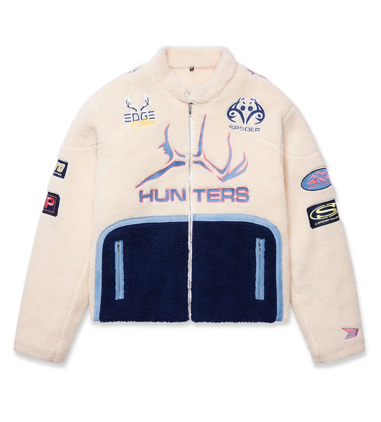 Sp5der Sherpa Hunter Moto Jacket White – Restock AR