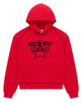 Sp5der Solar Collision Hoodie Red