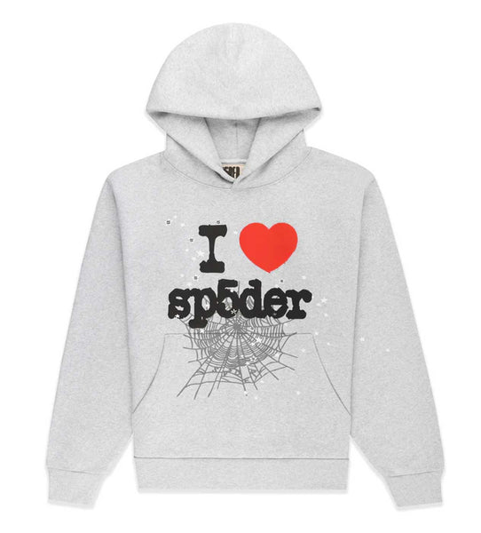 Sp5der Souvenir Hoodie Heather Grey – Restock AR