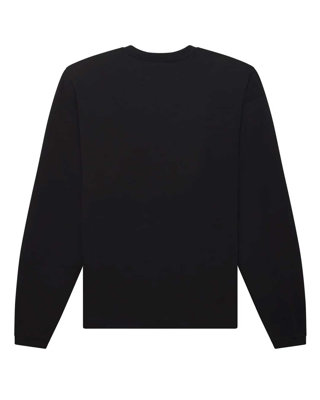 Sp5der Souvenir V2 L/S Tee onyx, plain black back view