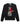 Sp5der Souvenir V2 L/S Tee onyx, black long sleeve with red and yellow foil I-heart-5 Venimeux SP5DER graphic, front view