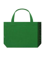 Sp5der Sp5 Jersey Tote Bag kelly green, back view in plain green with vertical black lettering along the side