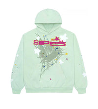 Sp5der Sp5 Mint Hoodie Front View