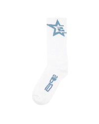 Sp5der Sp5 Tube Sock White/Blue