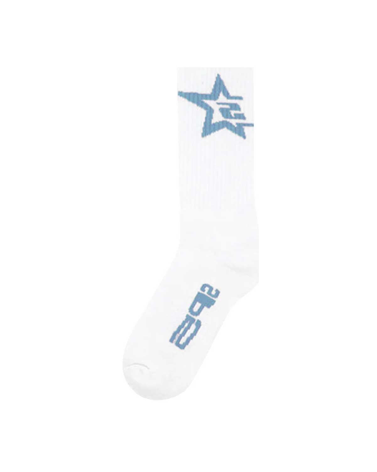 Sp5der Sp5 Tube Sock White/Blue