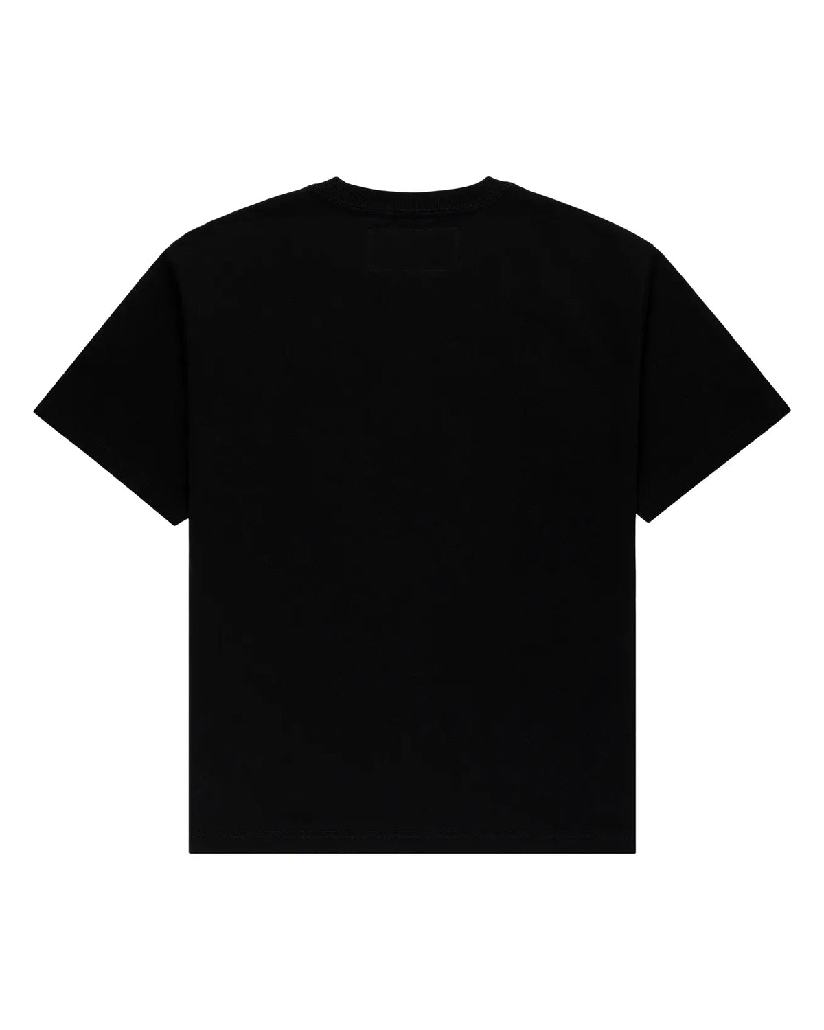 Sp5der Sp555 Spray Tee black, plain back with no graphic, back view