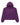 Sp5der Splat Collision Hoodie purple, fleece hoodie with tonal Splat Collision graphic and red piping, front view