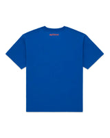 Sp5der Star Girl Tee blue, plain back view with a small red spöder script below the collar