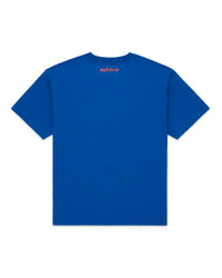 Sp5der Star Girl Tee blue, plain back view with a small red spöder script below the collar