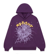 Sp5der Star OG Web v2 Hoodie Purple