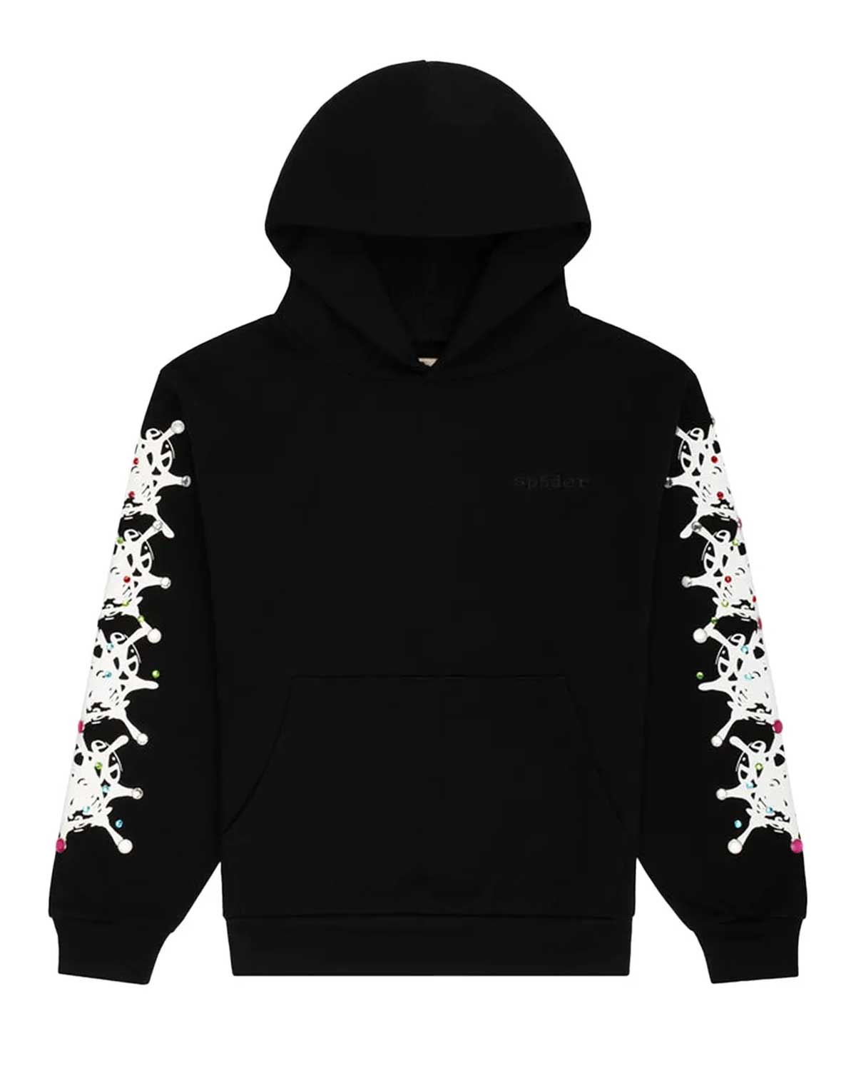 Sp5der I Heart Sp5 Hoodie Black – Restock AR