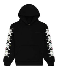 Sp5der Stone Hoodie Black