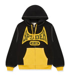 Sp5der T&F Zip-Up Hoodie Black/Yellow