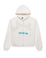 Sp5der T&F Zip-Up Hoodie White
