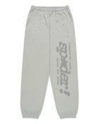 Sp5der Tonal P*nk V2 Sweatpants Sports Grey