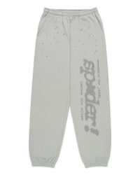 Sp5der Tonal P*nk V2 Sweatpants Sports Grey