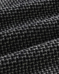 Sp5der Underthefive Sweater black, close-up of the washed waffle-knit texture