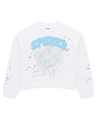 Sp5der Varsity Web Crewneck White