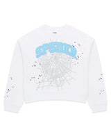 Sp5der Varsity Web Crewneck White