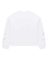 Sp5der Varsity Web Crewneck White