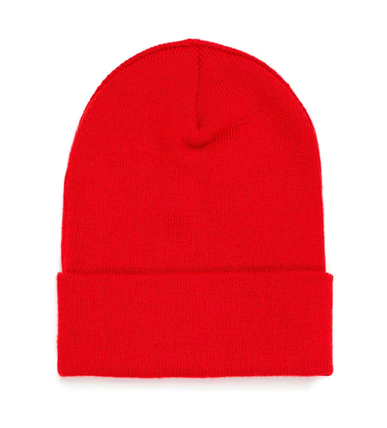 Sp5der Web Rhinestone Beanie Red back view