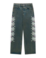 Sp5der Web Stone Denim Pants Indigo