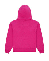 Sp5der Webstone AOP Rhinestone Hoodie pink, plain rhinestone-covered pink back, back view