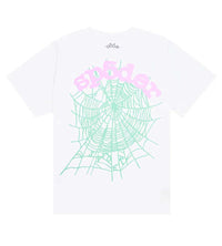 Sp5der Women's OG Web Baby Tee White front view