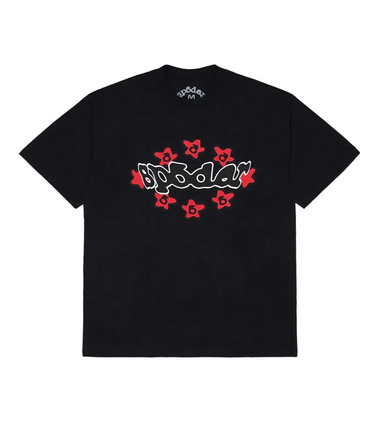 Sp5der WorldWide Warped Tee Black front view