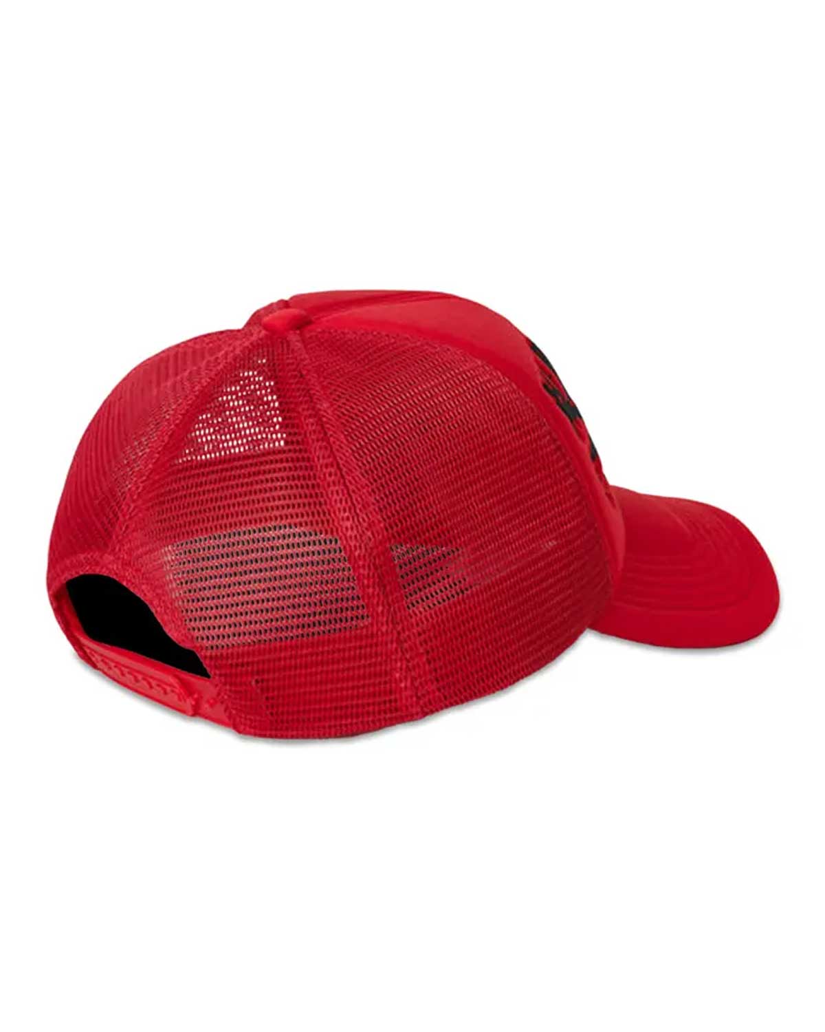 Sp5der Worldwide Silk Web Bank Trucker Hat Red/Black