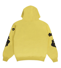 Product Image Of Sp5der Beluga Hoodie Gold Back View