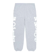 Sp5der Worldwide Beluga Sweatpants Heather Grey Front View