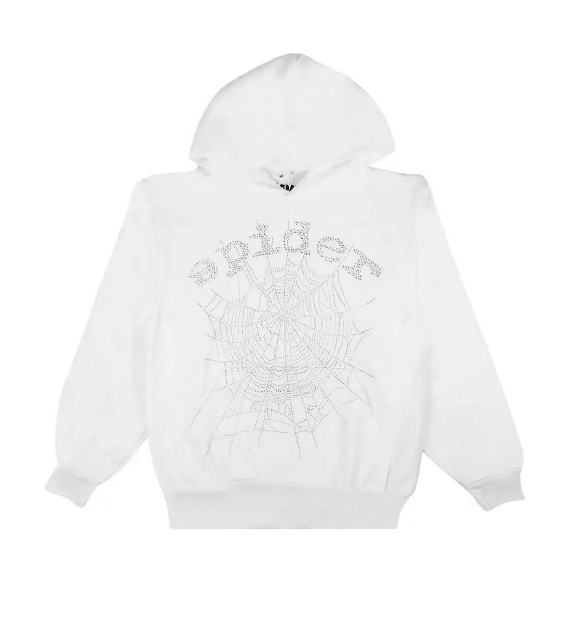 Grape Rhinestone Sp5der Sp5der OG Rhinestone Hoodie White | Restock AR