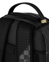 Sprayground 4AM Red Shark Backpack, close-up of the top carry handle
