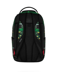 Sprayground A.I. African Intelligence Backpack, back view showing padded shoulder straps