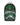 Sprayground A.I. African Intelligence Backpack, green circuit-board print backpack with chrome shark mouth, front view
