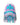 Sprayground AI Fringe Backpack, white backpack with pastel geometric print and leather fringe tassels, front view