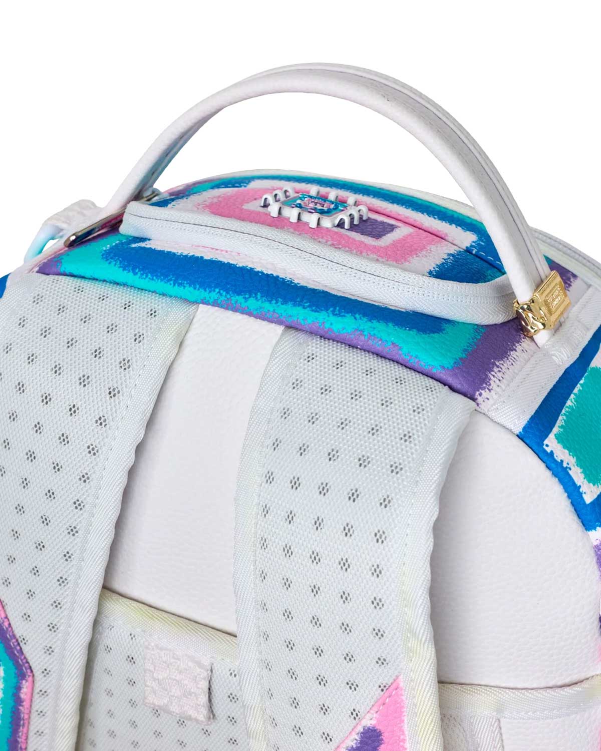 Sprayground AI Fringe Backpack, top handle detail
