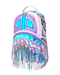 Sprayground AI Fringe Backpack, side profile view