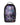 Sprayground Astromane Currency Backpack, sci-fi banknote print with glowing hologram core and chrome shark mouth, front view