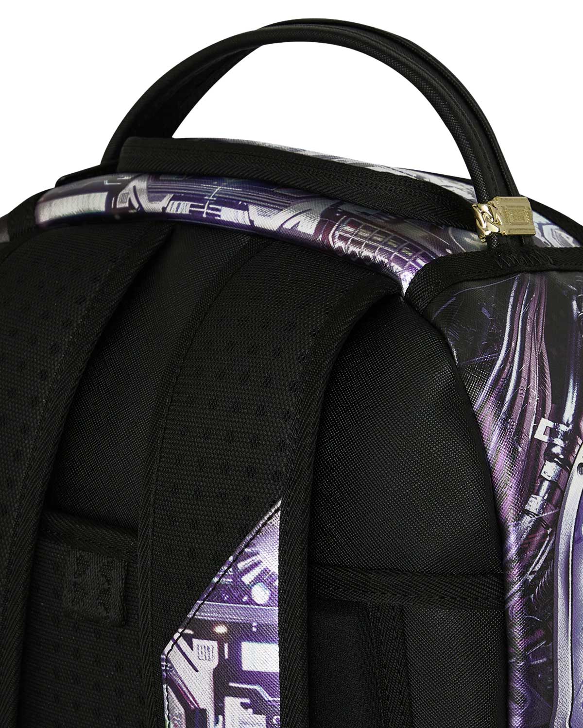 Sprayground Astromane Currency Backpack, top handle detail