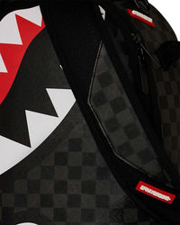 Sprayground Bag Done Wrong Backpack, close-up of the tonal checkerboard texture