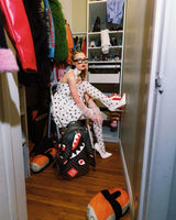 Sprayground Bag Done Wrong Backpack, worn on the shoulders, model view