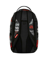 Sprayground Branded Bandit Backpack, back view showing padded shoulder straps